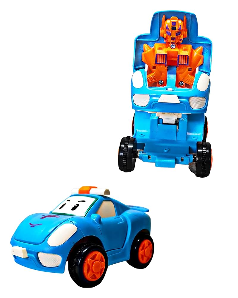 Transforming robot car toy
