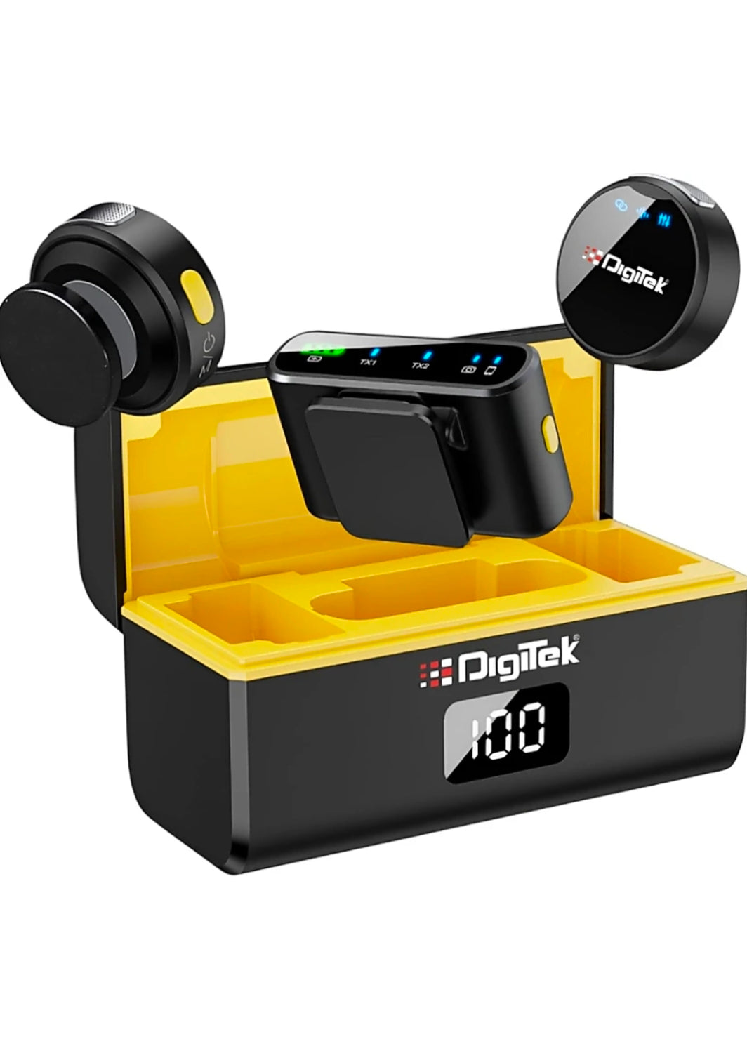 DigiTek WM-116 2-in-1 Wireless Microphone System