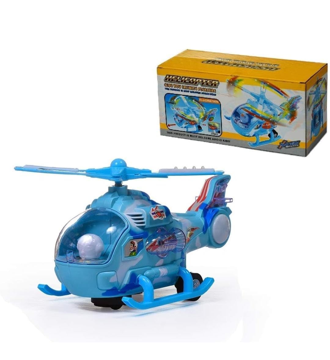 Battery-Operated Musical Helicopter Toy for Kids