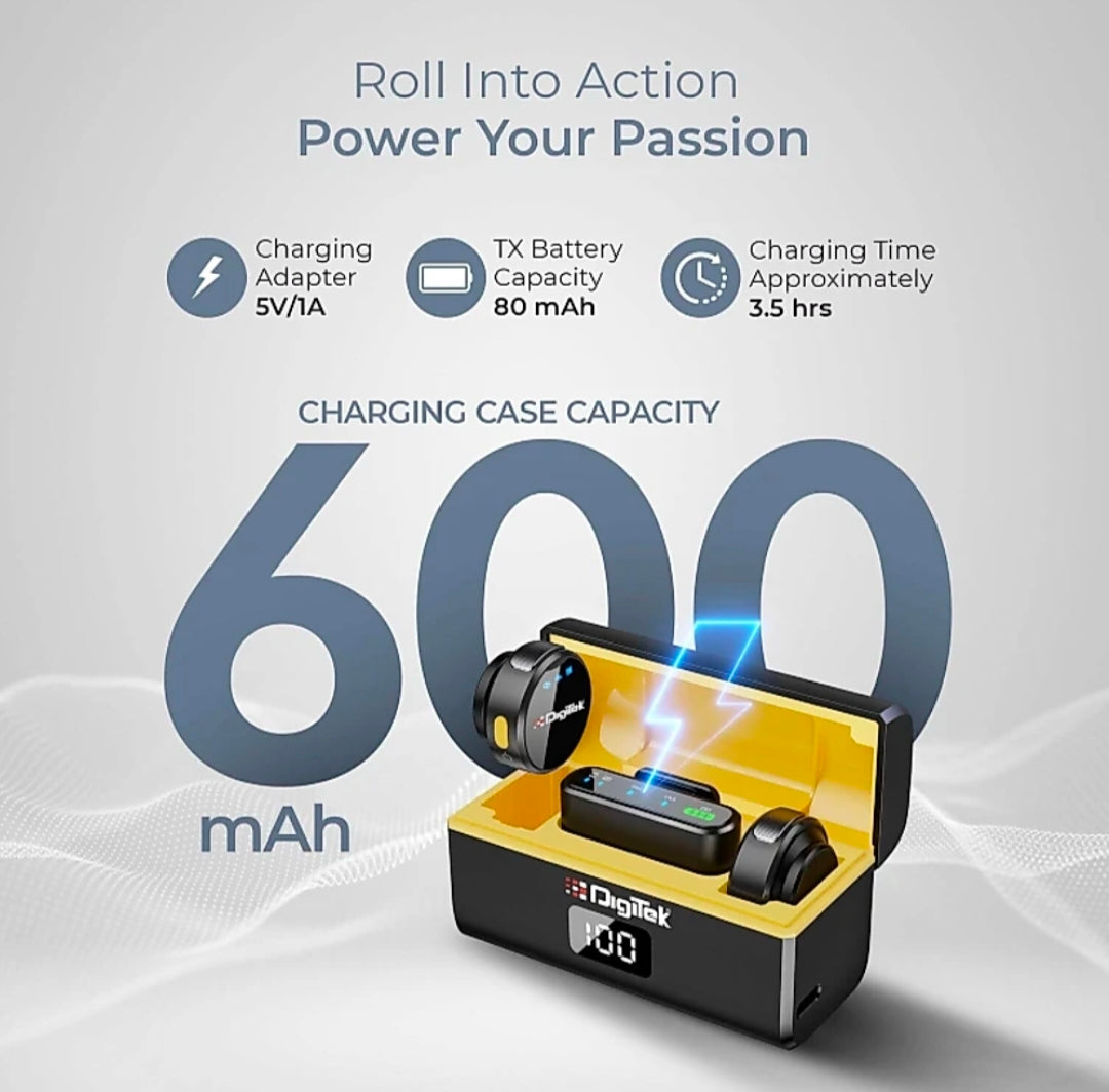 DigiTek WM-116 2-in-1 Wireless Microphone System