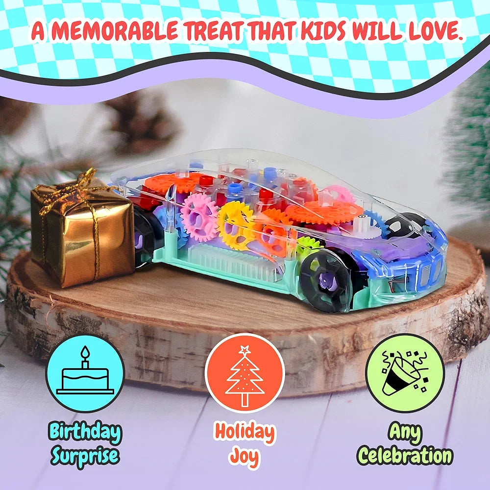 Transparent Mechanical Toy Car 😍