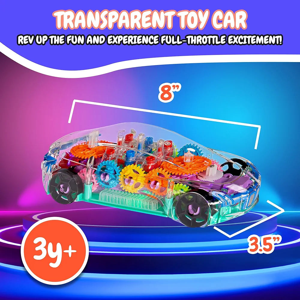 Transparent Mechanical Toy Car 😍