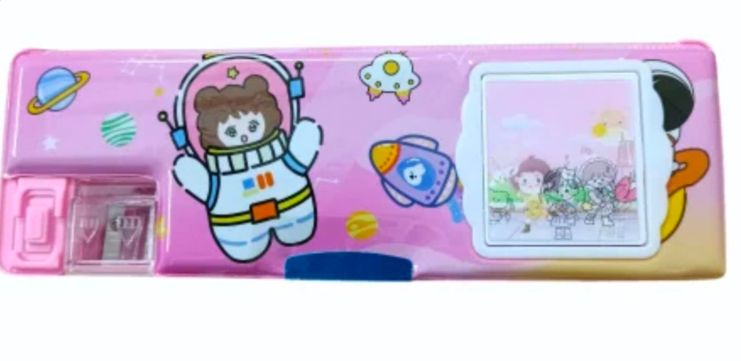 Multifunctional Space-Themed Pencil Box