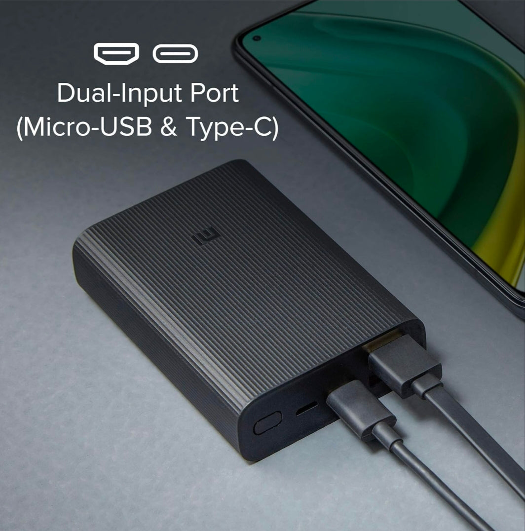 Mi Pocket Power Bank Pro with 10000mAh capacity