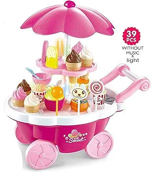 VERYKE Ice-Cream Toy Cart Play Set
