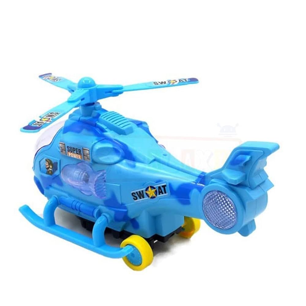 Battery-Operated Musical Helicopter Toy for Kids