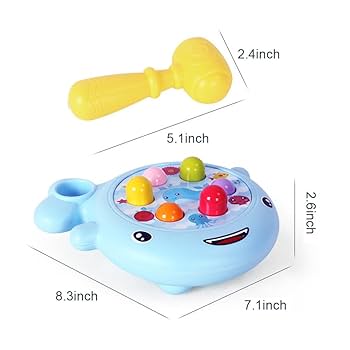 Whale Whack-A-Mole educational toy