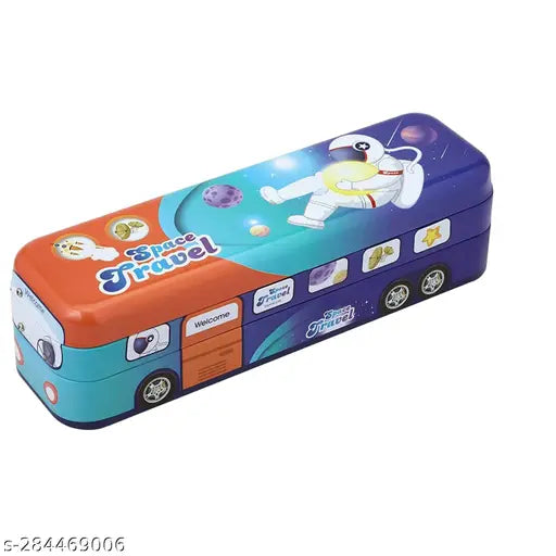 Space travel Bus-shaped Pencil Box