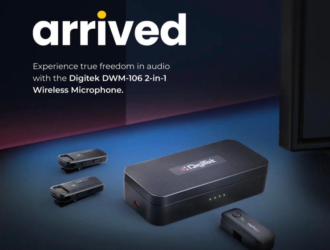 Digitek DWM-106 2-in-1 Wireless Microphone System