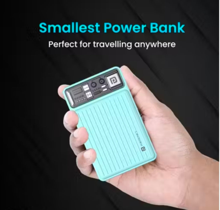 Portronics Luxcell Wireless Mini 10K Power Bank