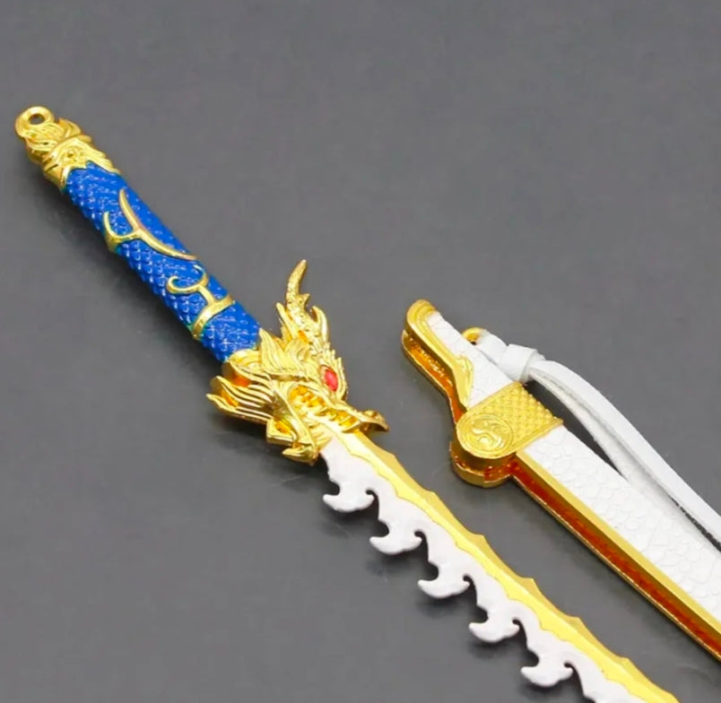 decorative miniature sword and scabbard set