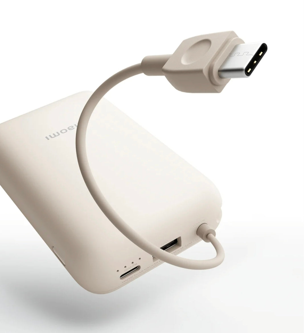 Xiaomi Compact Power Bank with Built-in Cable